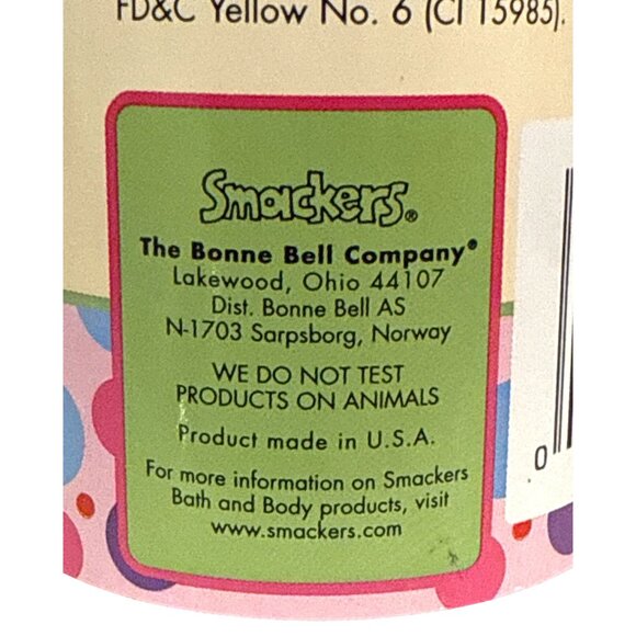 Very Rare BONNE BELL Smackers 2-in-1 VANILLA SHAMPOO 8 oz Bubble Font LAST ONE! - Picture 4 of 4